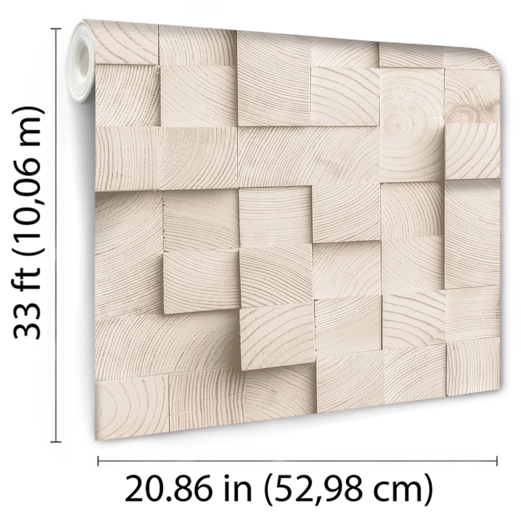 Designs Direct Wood Blocks Wallpaper